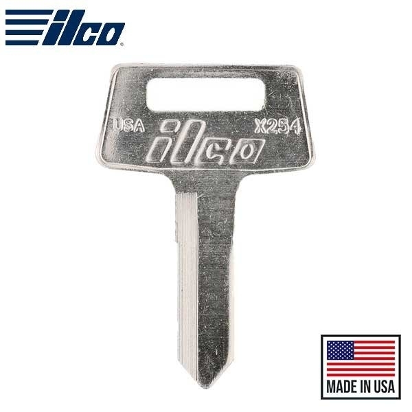 Ilco X254 Key Blank for Kawasaki ATV, Nickle Plated Brass ILCO-X254